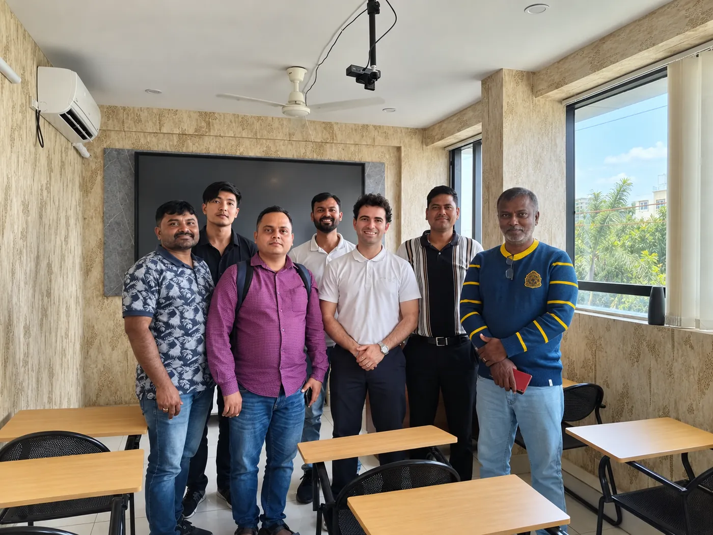Students and faculty at Vajra Aviation classroom, Bangalore